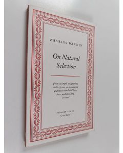 Kirjailijan Charles Darwin käytetty kirja On natural selection
