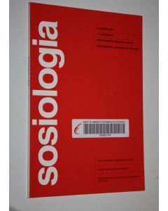 käytetty kirja Sosiologia 3/2010 : Westermarck-seuran julkaisu