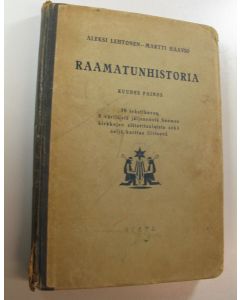 Kirjailijan Aleksi Lehtonen käytetty kirja Raamatunhistoria : kansakouluja varten