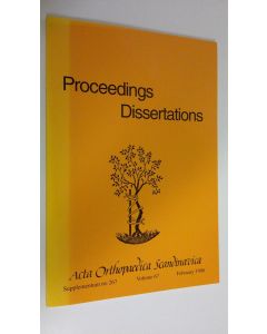 käytetty kirja Proceedings dissertations : Acta Orthopaedica Scandinavica : Supplementum no. 267 volume 67 February 1996