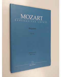 Kirjailijan W. A. Mozart käytetty teos Requiem KV 626 Klavierauszug