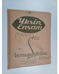 Kirjailijan Herman Sjöblom käytetty teos Yksin - Ensam