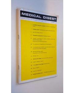 Tekijän Ronald A. Kleinman  käytetty teos Medical Digest Vol. 20 No. 11 November 1975 .  A monthly journal for the General Practitioner