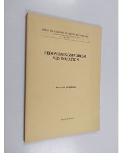 Kirjailijan Reginald Jägerhorn käytetty kirja Redovisningsproblem vid inflation