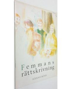 Kirjailijan Monica Örnmark käytetty teos Femmans rättskrivning