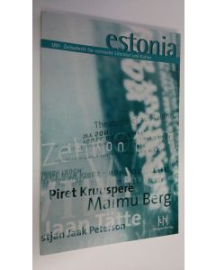 käytetty kirja Estonia : Zeitschrift fur estnische literatur und kultur , 16. Jahrgang 2001 Heft 1 (ERINOMAINEN)