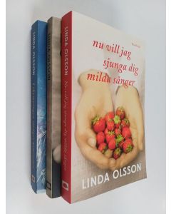 Kirjailijan Linda Olsson käytetty kirja Linda Olsson setti 3 kirjaa : Nu vill jag sjunga dig milda sånger  ; En syster i mitt hus ; I skymningen sjunger koltrasten
