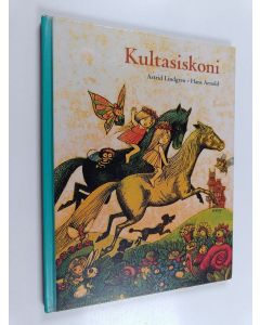 Kirjailijan Astrid Lindgren käytetty kirja Kultasiskoni