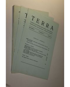 käytetty teos Terra nro 2-4/1966 (vol 78) : Suomen maantieteellisen seuran aikakauskirja