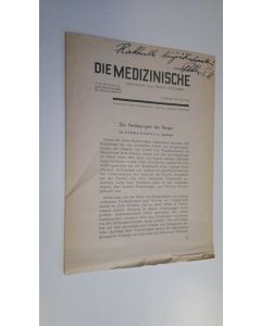 käytetty teos Die Medizinische n:o 31/32 1952