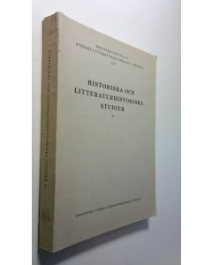 Kirjailijan Torsten Steinby käytetty kirja Historiska Och Litteraturhistoriska Studier 41