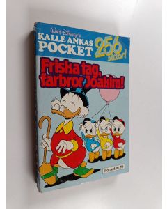 Kirjailijan Walt Disney käytetty kirja Friska tag, farbror Joakim!