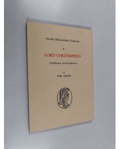 Kirjailijan Folke Nibelius käytetty kirja Lord Chesterfield - världsman och brevskrivare