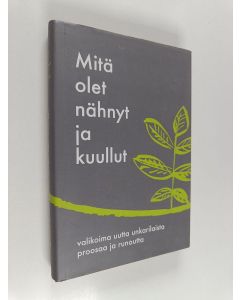 Kirjailijan Hannu Launonen käytetty kirja Mitä olet nähnyt ja kuullut : valikoima uutta unkarilaista proosaa ja runoutta