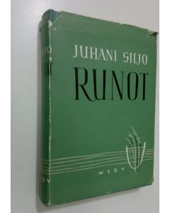 Kirjailijan Juhani Siljo käytetty kirja Runot ja aforismit