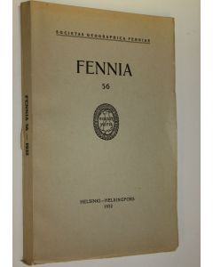 Kirjailijan Esa Hyyppä käytetty kirja Fennia 56 : Die postglazialen Niveauverschiebungen auf der karelischen Landenge