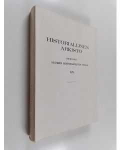 käytetty kirja Historiallinen arkisto 65