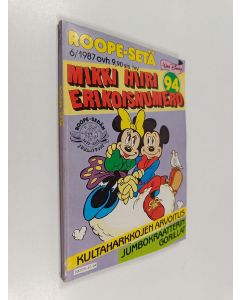 Kirjailijan Walt Disney käytetty kirja Roope-setä 6/1987
