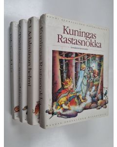 käytetty kirja Suuri suomalainen satukirjasto 1-4 : Kuningas Rastasnokka ; Adalminan helmi ; Tiitiäinen, metsäläinen ; Pilvipyykkiä