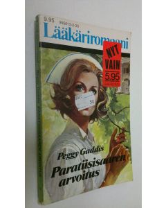 Kirjailijan Peggy Gaddis käytetty kirja Paratiisisaaren arvoitus