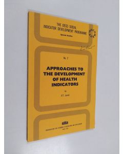 Kirjailijan N. T. Jazairi käytetty kirja Approaches to the development of health indicators