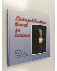 Kirjailijan Jouni Ruuskanen käytetty kirja Lintupelikorttien kuvat ja tarinat