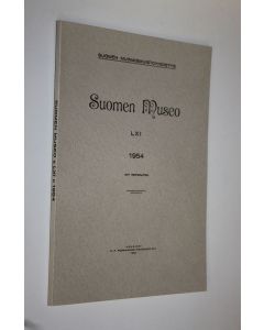 käytetty kirja Suomen museo LXI 1954