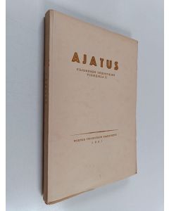 käytetty kirja Ajatus 2 : Suomen filosofisen yhdistyksen vuosikirja 1927