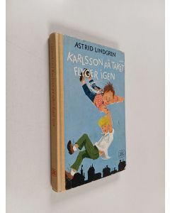 Kirjailijan Astrid Lindgren käytetty kirja Karlsson på taket flyger igen