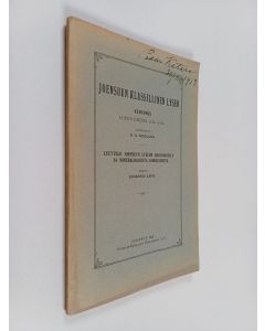 käytetty kirja Joensuun klassillinen lyseo : Kertomus lukuvuodelta 1912-1913