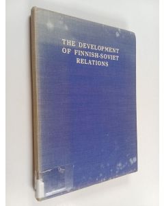 käytetty kirja The Development of Finnish-soviet Relations During the Autumn of 1939