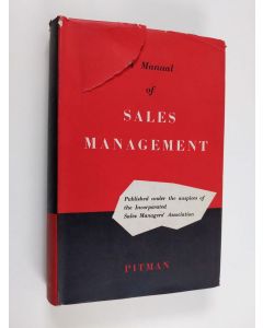 käytetty kirja A manual of sales management