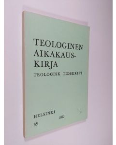 käytetty kirja Teologinen aikakauskirja 3/1980
