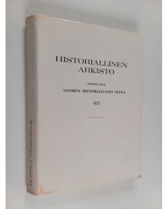 käytetty kirja Historiallinen arkisto 65