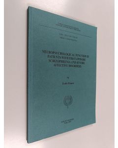 Kirjailijan Tuula Ilonen käytetty kirja Neuropsychological function in patients with first-episode schizophrenia and severe affective disorders