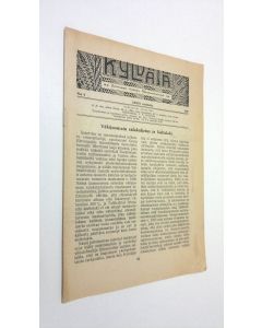 käytetty teos Kylväjä n:o 6/1929 : raittiuden ystävien äänenkannattaja ; viikkolehti raittiutta ja kansanvalistusta varten