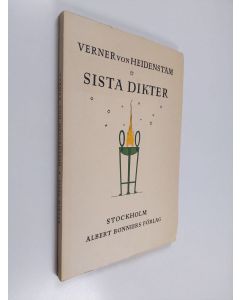 Kirjailijan Verner von Heidenstam käytetty kirja Sista dikter