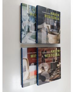 Kirjailijan Kai Häggman käytetty kirja Suomalaisen arjen historia 1-4 : Savupirttien Suomi ; Säätyjen Suomi ; Modernin Suomen Synty ; Hyvinvoinnin Suomi
