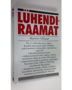 Kirjailijan Martin Ollisaar käytetty kirja Luhendi-raamat