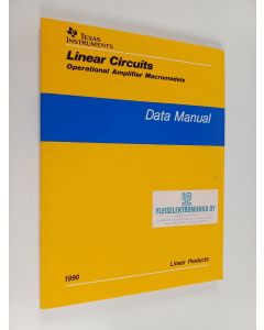 käytetty kirja Operational Amplifier Macromodels Linear Circuits Data Manual 1990
