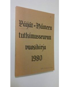 käytetty kirja Päijät-Hämeen tutkimusseuran vuosikirja 1980