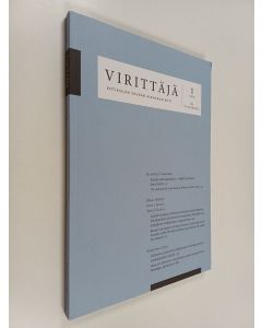 käytetty kirja Virittäjä 1/2019