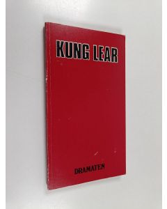 Kirjailijan William Shakespeare käytetty kirja Kung Lear (Dramaten)