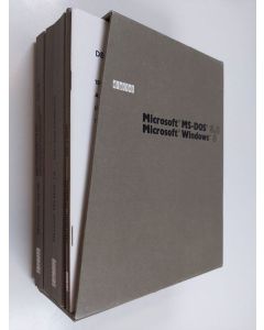 käytetty kirja Microsoft MS-Dos 5.0 ; Microsoft Windows 3 - Users guide and reference (laatikossa)