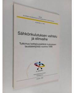 Kirjailijan Heidi Melasniemi-Uutela käytetty kirja Sähkönkulutuksen vaihtelu ja elinvaihe : tutkimus kotitaloussähkön kulutuksen taustatekijöistä vuonna 1990