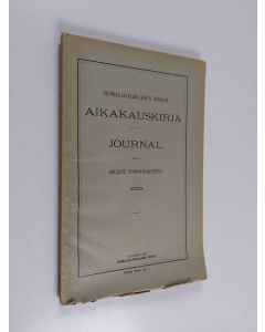 käytetty kirja Suomalais-ugrilaisen seuran aikakauskirja XXXIX