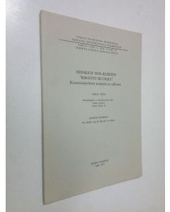 Kirjailijan Irmeli Niemi käytetty kirja Heinrich von Kleistin "Rikottu ruukku" : Kansanäytelmän analyysia ja tulkintaa