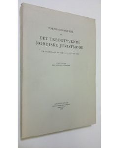 käytetty kirja Forhandlingerne på det treogtyvende nordiske juristmöde i Kopenhavn den 22.-24. august 1963