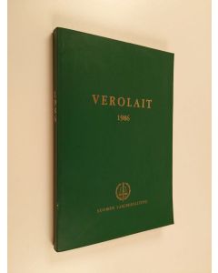 käytetty kirja Verolait 1986