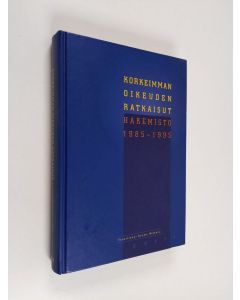 Tekijän Kimmo Mikkola  käytetty kirja Korkeimman oikeuden ratkaisut : hakemisto 1985-1995